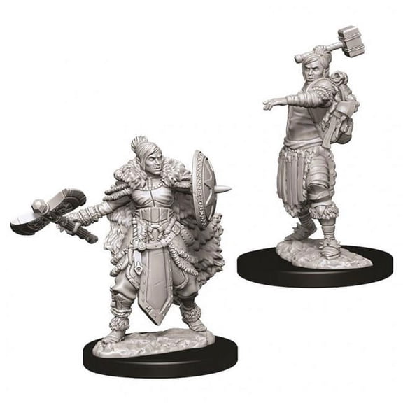 Dungeons and Dragons: Nolzur's Marvelous Unpainted Miniatures Female Halforc Barbarian