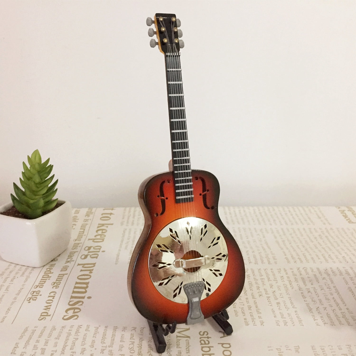 Mini Instruments Electric DD Mini Guitar Miniature Model Electric Guitar Electric Bass Model ...