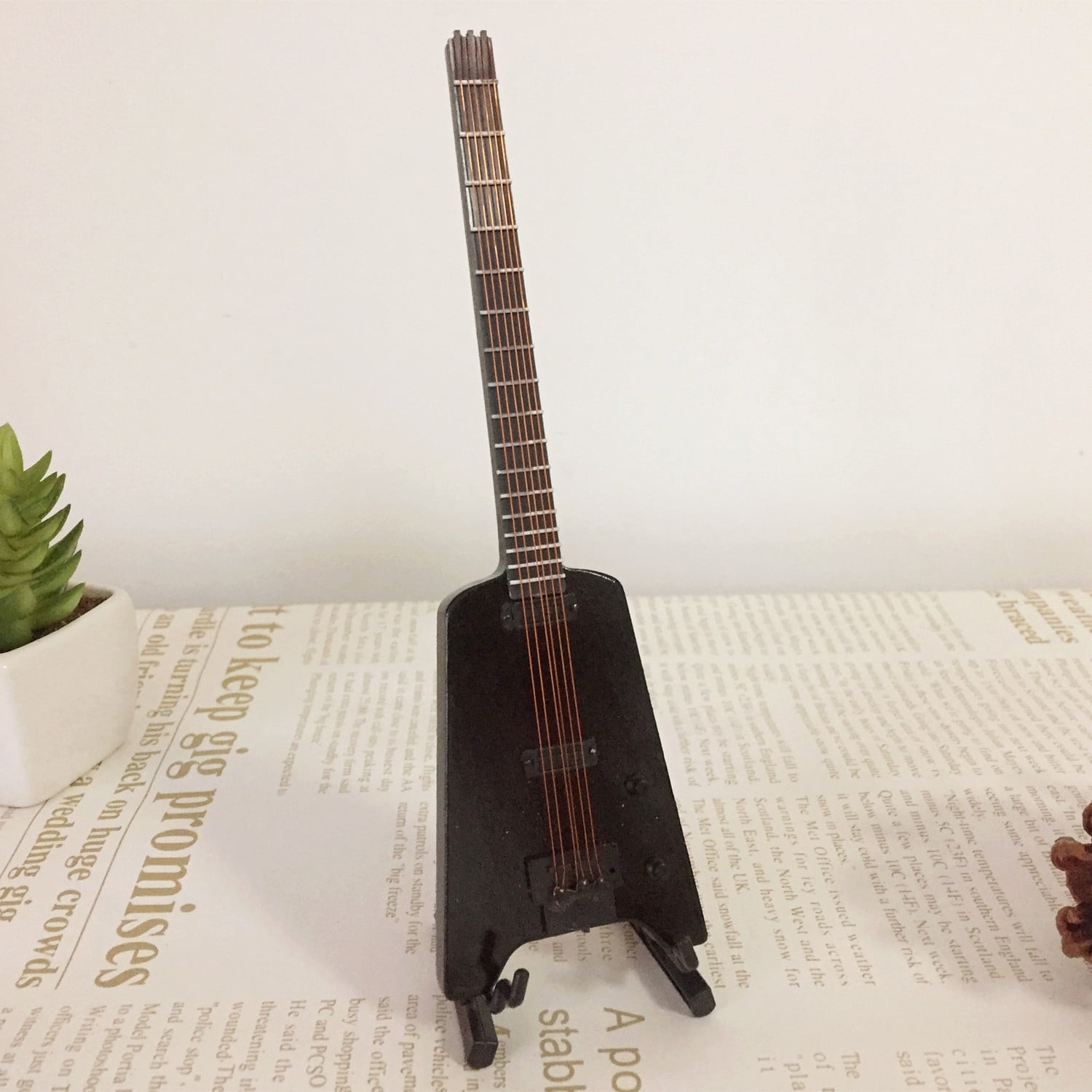 DD Mini Guitar Miniature Model Electric Guitar Electric Bass Model ...