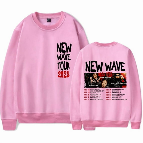 DD Osama New Wave Tour 2025 Men/Women Long Sleeve Crew Neck Sweater Men/Women Longsleeve Sweater