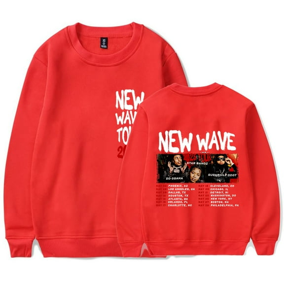 DD Osama New Wave Tour 2025 Men/Women Long Sleeve Crew Neck Sweater Men/Women Longsleeve Sweater