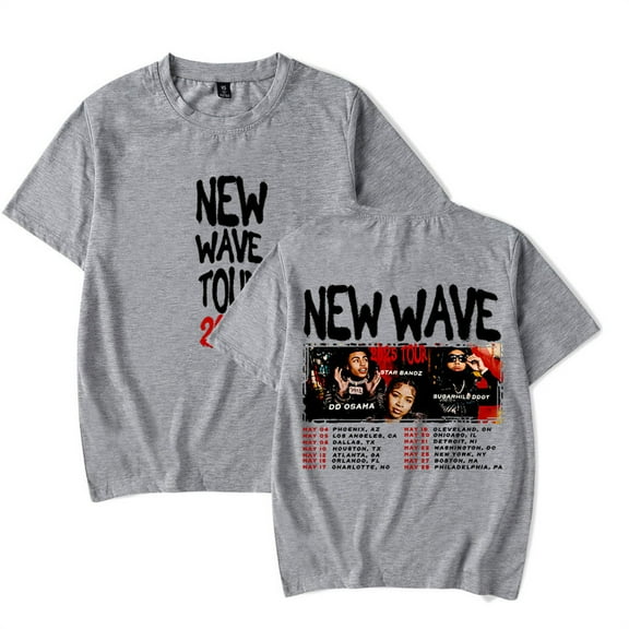 DD Osama New Wave Tour 2025 Tshirt Unisex Crewneck Short Sleeve Fashion Tops Tees