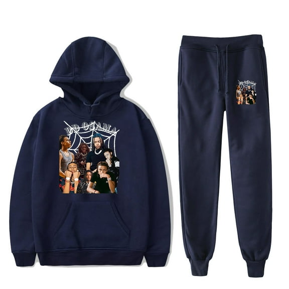 DD Osama Rapper Merch Men/Women Fall Suit Hoodies Sportswear Hooded Ankle Banded Pant Two Piece Set
