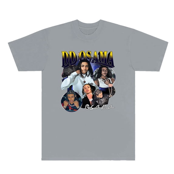 DD Osama Trenches Merch T-shirts Rapper Vintage Tee Women Men Fashion Casual HipHop Style Short Sleeve