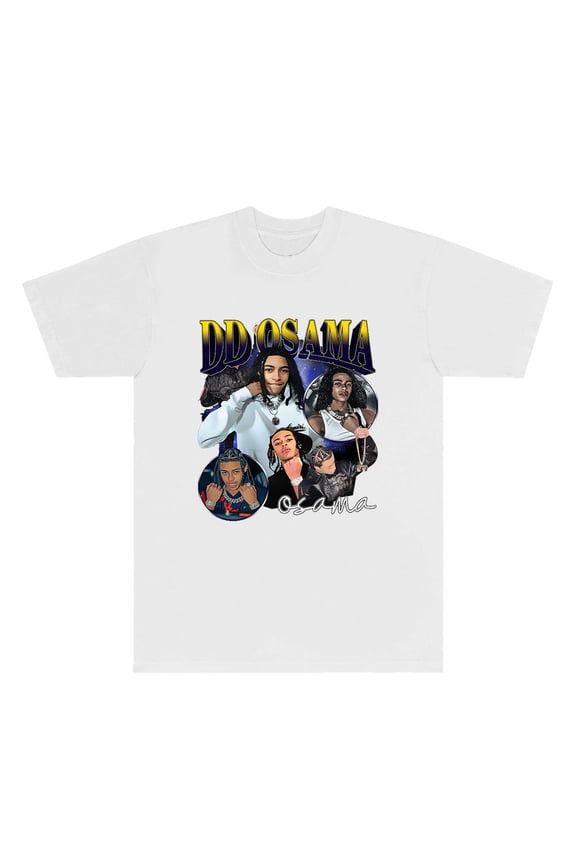 DD Osama Trenches Merch T-shirts Rapper Vintage Tee Women Men Fashion Casual HipHop Style Short Sleeve