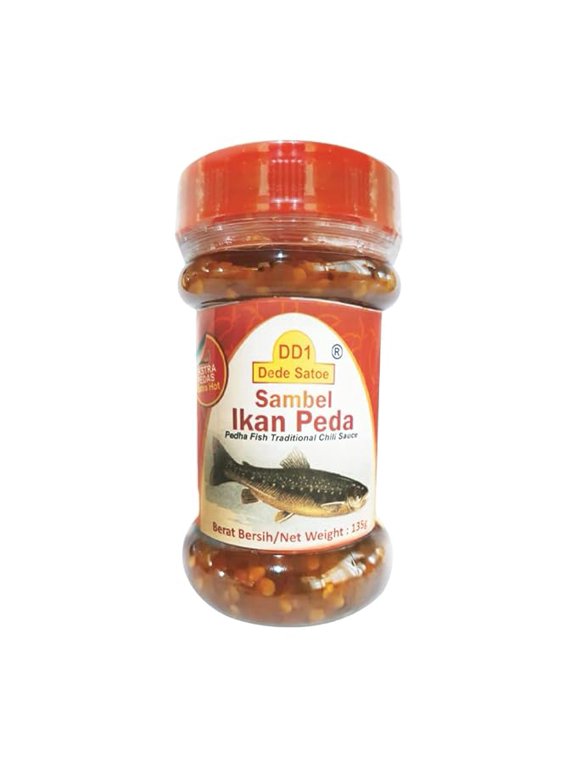Sambal Peda, Salted Mackarel Fish Chili Paste/Sauce, Extra Spicy 135gr (4.76oz)