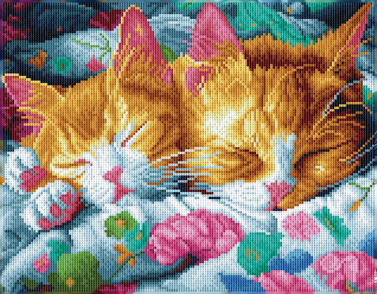 Diamond Dotz Kitty Kip Diamond Painting Kits for Adults - Cat Diamond Art Kits a Relaxing Creative Craft Kit with Dotz Gems 13.6x17.5