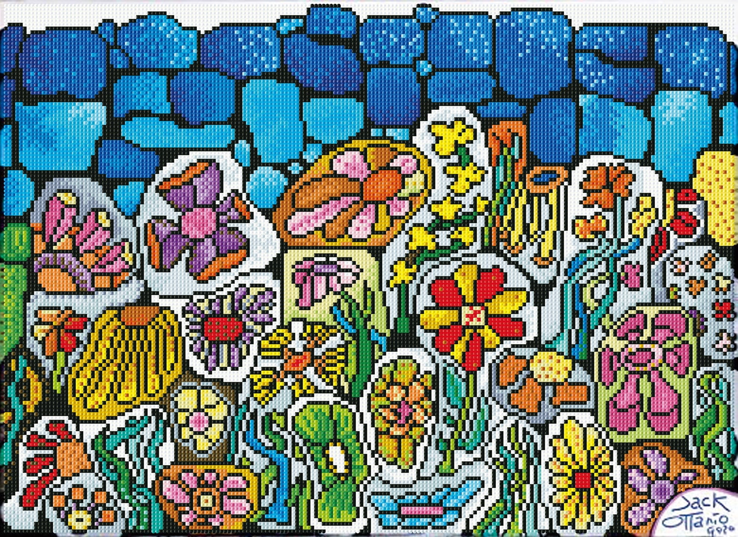 Diamond Dotz Stone Garden Diamond Painting Kits for Adults - Diamond Art Kits a Relaxing Creative Craft Kit with Dotz Gems