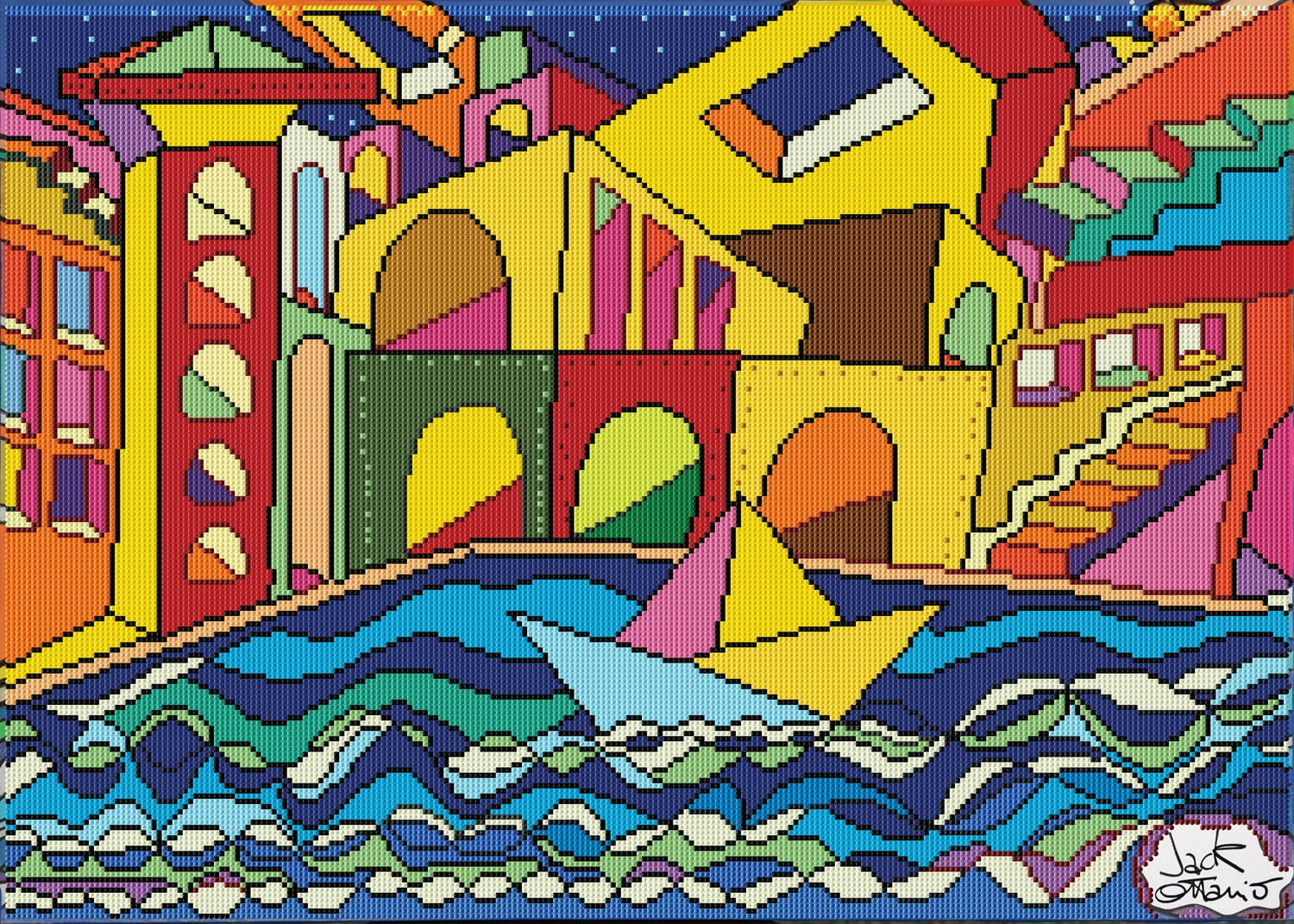 Diamond Dotz San Marco Diamond Painting Kits for Adults - Diamond Art Kits a Relaxing Creative Craft Kit with Dotz Gems 19.69x27.56