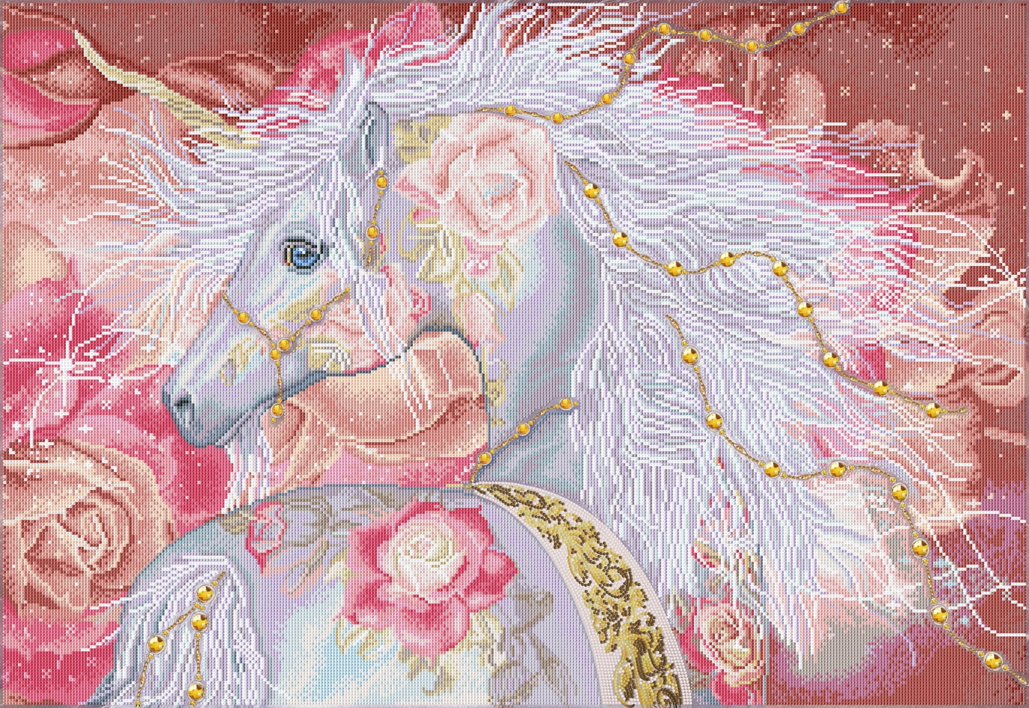 Diamond Dotz Licorne Floral Diamond Painting Kits for Adults - Diamond Art Kits a Relaxing Creative Craft Kit with Dotz Gems