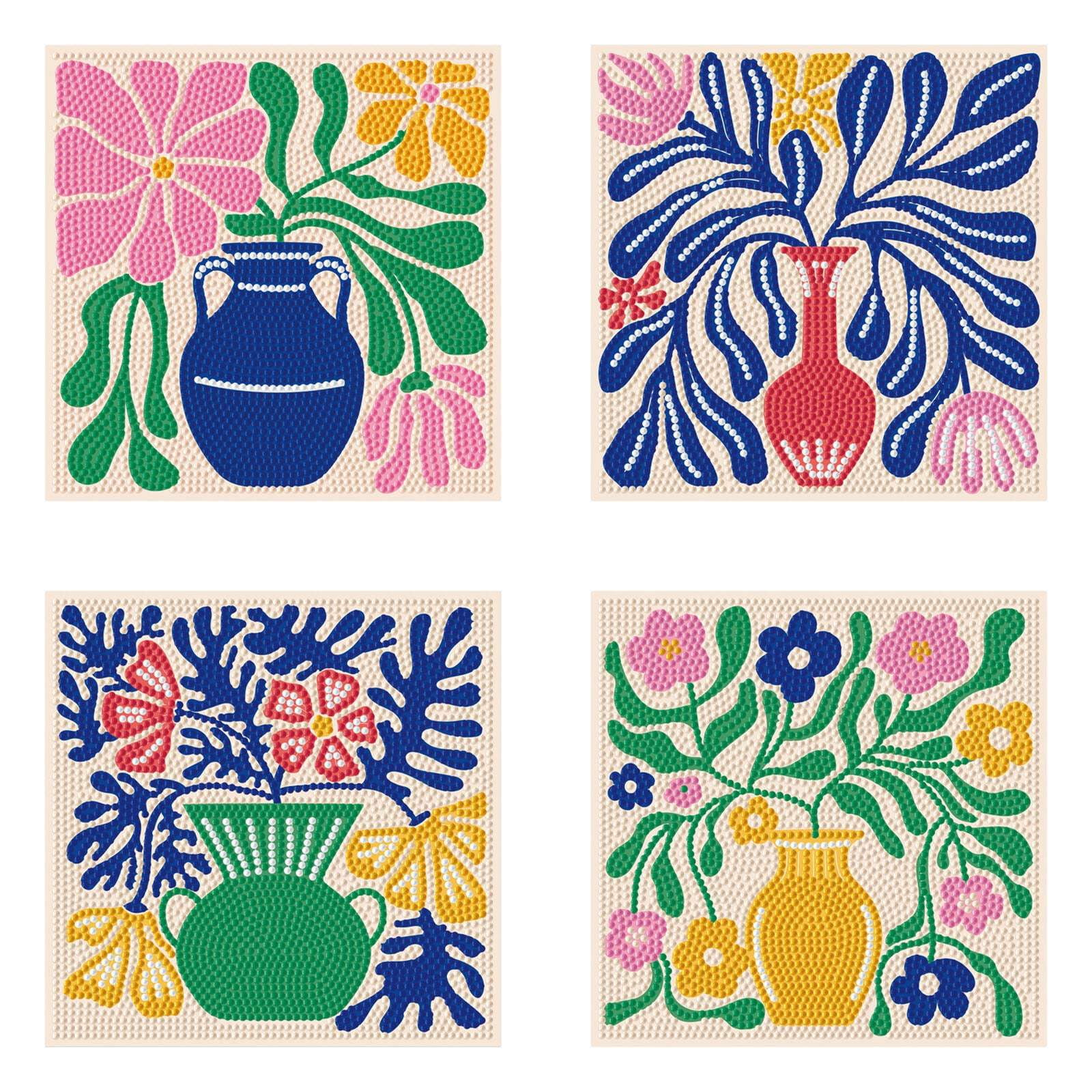 Diamond Dotz Mini Deco Vases Diamond Painting Kits for Adults - Floral Diamond Art Kits a Relaxing Creative Craft Kit with Dotz Gems 5x5