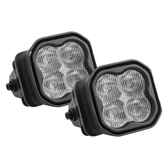 DD6242 3 in. 2 x 36W Location Mounted Stage Pro Series Type F2 SAE DOT Fog Beam White LED Light Kit