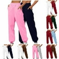 thumbnail image 1 of DDAPJ pyju 2 Pack Baggy Sweatpants for Women High Waisted Fleece Joggers Cinch Bottom Athletic Pants White XL, 1 of 5