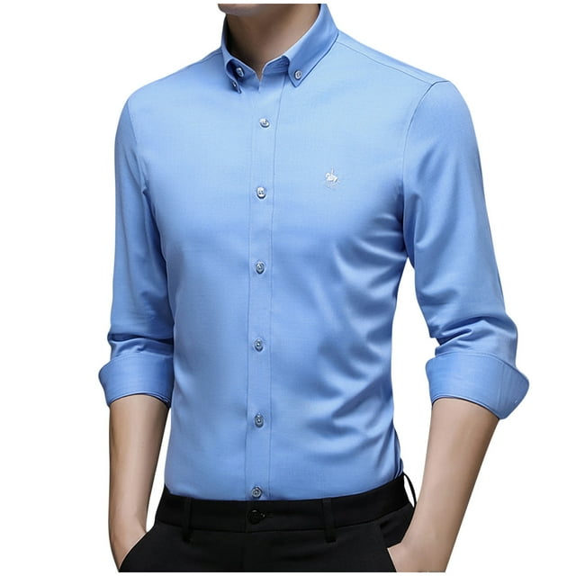 DDAPJ pyju 2023 Clearance Men's Big and Tall Dress Shirts,Slim Fit ...