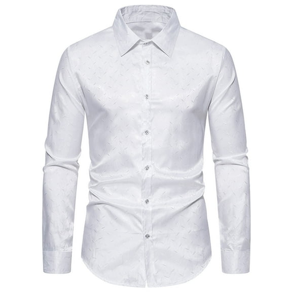 DDAPJ pyju 2023 Clearance Mens Slim Fit Dress Shirt,Long Sleeve Floral Printed Button Down Shirts Wrinkle Free Luxury Design Suit Shirt for Party Prom Wedding