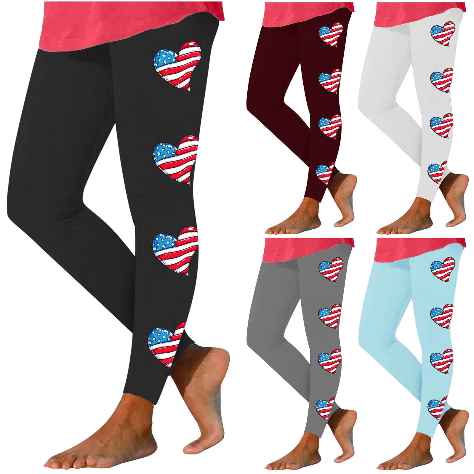 4th of july leggings walmart