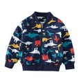 thumbnail image 1 of DDAPJ pyju Baby Coat 1-7 Years Old,Toddler Boys Girls Kids Cute Dinosaur Jacket Clothes Fall Winter Windbreaker Outerwear, 1 of 5