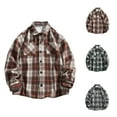 thumbnail image 1 of DDAPJ pyju Big and Tall Button Down Shirts for Men Vintage Casual Plaid Shirt Western Work Shirts Lightweight Gingham Shirt with Pockets Green XXXL, 1 of 4