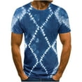 thumbnail image 1 of DDAPJ pyju Big and Tall Graphic Tees for Men Novelty 3D Printed Short Sleeve T-shirts Slim Fit Casual Hipster Streetwear Tops Navy XL, 1 of 4