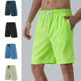 thumbnail image 1 of DDAPJ pyju Birthday Gifts! Mens Drawstring Workout Shorts Lightweight Quick Dry Athletic Shorts Long Basketball Shorts with Pockets Navy XXL, 1 of 9