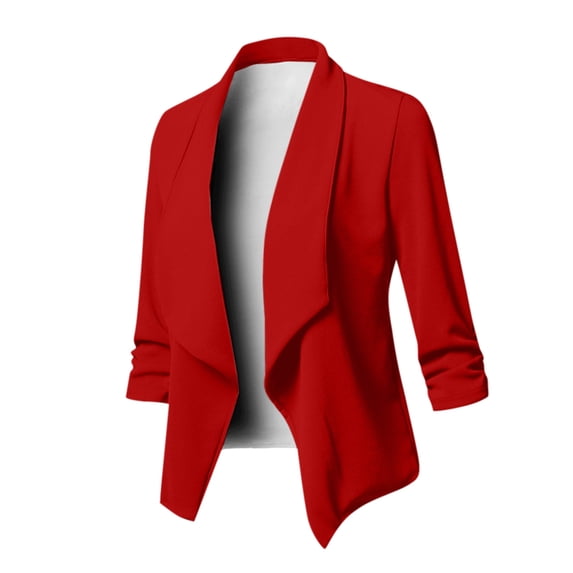 DDAPJ pyju Black and Friday Deals Blazers for Women Suit Jackets Dressy 3/4 Sleeve Blazer Business Casual Outfits for Work