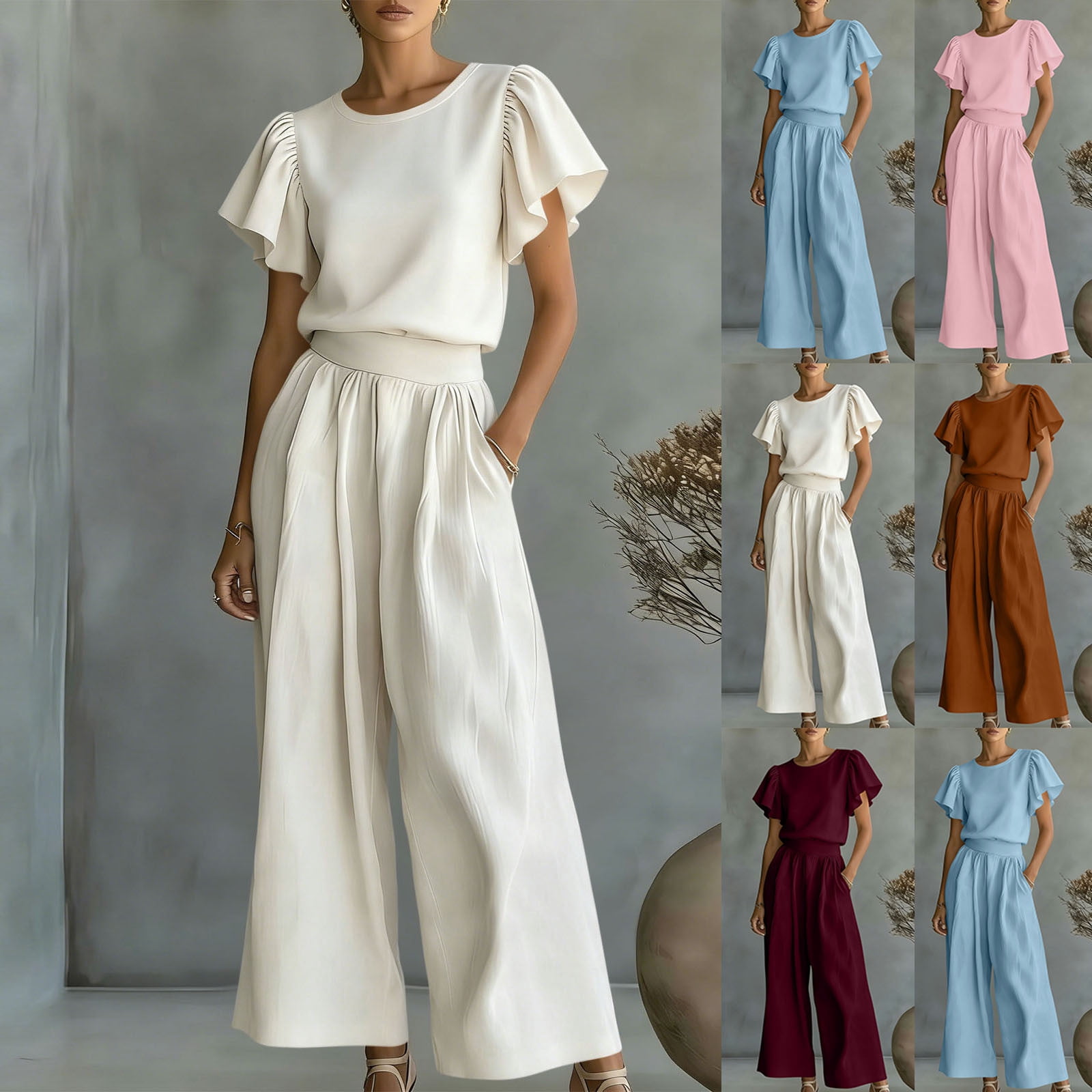 ddapj-pyju-business-casual-outfits-for-women-2-piece-ruffle-short