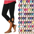 thumbnail image 1 of DDAPJ pyju Butt Lifting Leggings for Women Tummy Control High Waisted Workout Yoga Capri Pants Summer Beach Capris Hollow Out Casual Milk Silk Legging Army Green XXL, 1 of 6