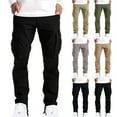 DDAPJ pyju Carpenter Pants for Men Cotton Cargo Pants Slim Fit Stretch