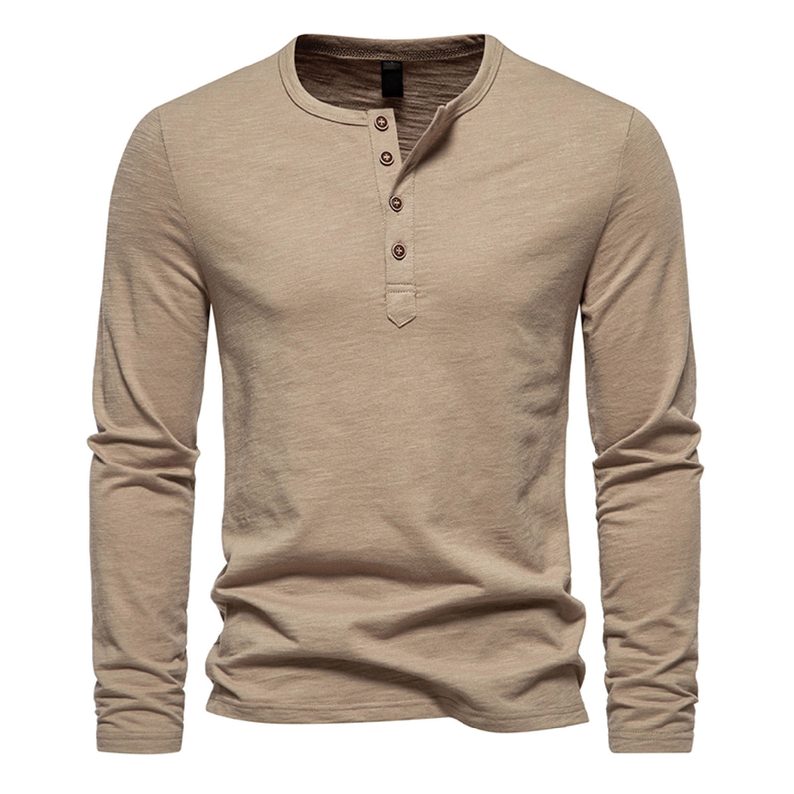 DDAPJ pyju Cotton Henley Shirt for Men Clearace Sales,Long Sleeve ...