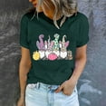 thumbnail image 1 of DDAPJ pyju Easter Shirts for Women Cute Gnome Printed Short Sleeve T-shirt Funny Bunny Eggs Graphic Tees Novelty Holiday Tee Tops Navy M, 1 of 6