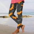 thumbnail image 1 of DDAPJ pyju Halloween Bat Leggings for Women Novelty 3D Printed Holiday Party Tights High Waisted Stretch Yoga Running Pants Buttery Soft Ankle Length Leggings Clearance Sale Today Multicolor#2 M, 1 of 6