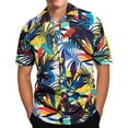 thumbnail image 1 of DDAPJ pyju Hawaiian Shirts for Men Tropical Beach Stylish Floral Print Hawaiian Shirts Lapel Short Sleeve Button Down Shirts, 1 of 7