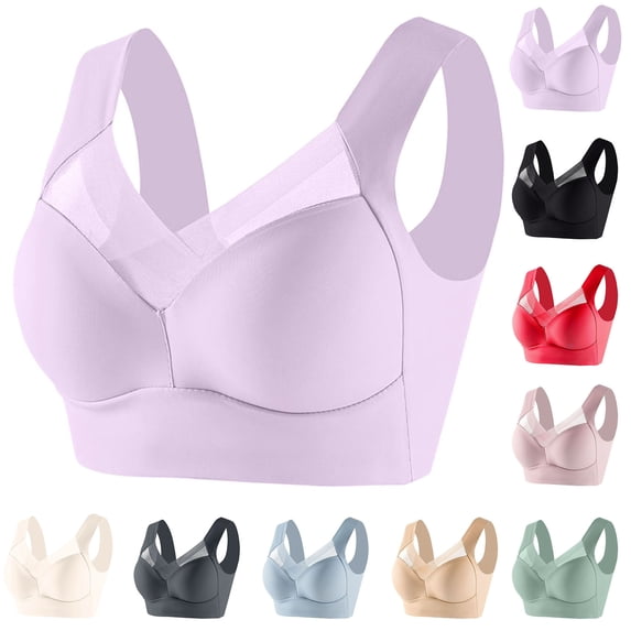 DDAPJ pyju High Impact Sports Bras for Women Plus Size Push Up Wirefree Workout Bra Comfort Everyday Bras Sales of The Day Clearance Prime Coffee XXXL