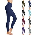 thumbnail image 1 of DDAPJ pyju High Waisted Leggings for Women Buttery Soft Ankle Length Yoga Pants Tummy Control Butt Lifting Stretchy Tights for Running Gym Workout Clearance Sale Dark Blue S, 1 of 8