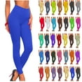thumbnail image 1 of DDAPJ pyju High Waisted Leggings for Women Tummy Control Yoga Pants Basic Solid Color Stretchy Gym Workout Tights Casual Milk Silk Leggings on Sale Khaki S, 1 of 3