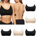 thumbnail image 1 of DDAPJ pyju Invisible Strap Bras for Women Push Up No Underwire Backless Seamless Bra Comfort Wireless Bralette Adjustable Strap Everyday Tshirt Bra Black L, 1 of 8