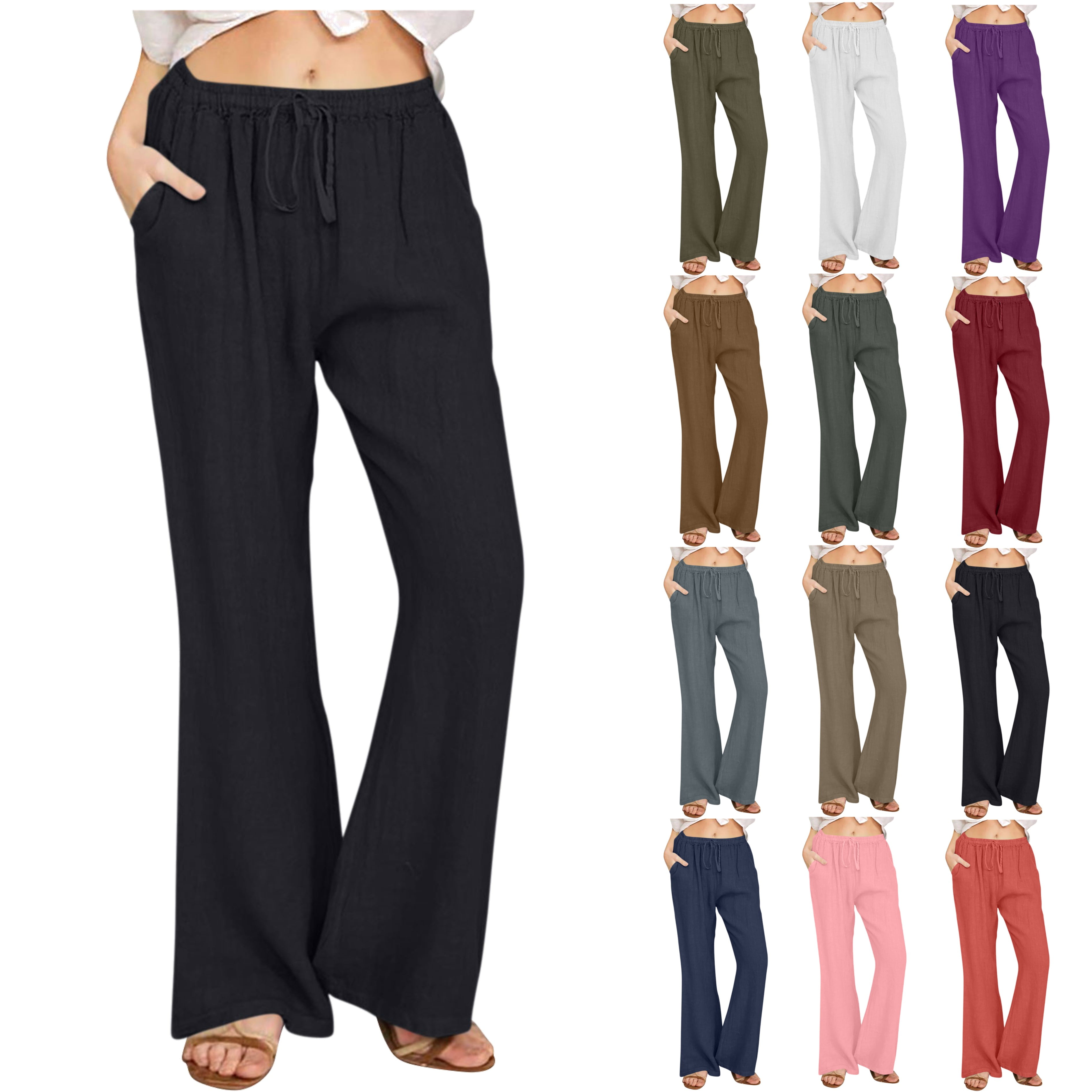 Linen Palazzo Pants, High Waisted Pants, Linen Trousers Women, Wide Leg Linen Pants, Lounge Pants, Flare Pants, Comfy NERINGA Pants