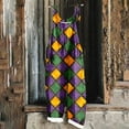 thumbnail image 1 of DDAPJ pyju Mardi Gras Jumpsuits for Women Color Block Print Long Playsuit Carnival Party Jumpsuit Celebration Parade Bib Overalls Sleeveless Wide Leg Rompers with Pockets Purple M, 1 of 5