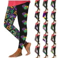 thumbnail image 1 of DDAPJ pyju Mardi Gras Outfit for Women, Mardi Gras Leggings Tuesday Carnival Mask Graphic Tights High Waisted Stretchy Casual Workout Yoga Pants on Sale Multicolor S, 1 of 5