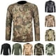 thumbnail image 1 of DDAPJ pyju Men Camo T-Shirt Quick Dry Lightweight Performance Tee UV Sun Protection Long Sleeve Crewneck Tee Tops for Hiking Fishing Camping Hunting Clearance Sale Beige XXXL, 1 of 4