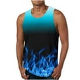 thumbnail image 1 of DDAPJ pyju Men Flame Print Tank Tops,Men's Tank Tops Summer Sleeveless Tee Cool Workout T-Shirts Beach Athletic Undershirts 2024 Big and Tall, 1 of 4