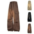 thumbnail image 1 of DDAPJ pyju Men's Baggy Cargo Pants 2025 Trendy Casual Parachute Pants Loose Fit Drawstring Harem Joggers with Pockets Big and Tall Hip Hop Streetwear Black XXXXL, 1 of 8