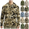 thumbnail image 1 of DDAPJ pyju Men's Hooded Sun Shirts Quick Dry Fishing Shirts for Men Long Sleeve UPF 50 Rash Guards Pullover Hoodies Outdoor Camo Hiking Shirts Dark Green S, 1 of 5