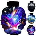 thumbnail image 1 of DDAPJ pyju Men's Novelty Hoodies Cool Graphic Hoody Loose Casual Hooded Sweatshirts Realistic 3D Print Pocket Hoodies for Men Big and Tall Black XXL, 1 of 4