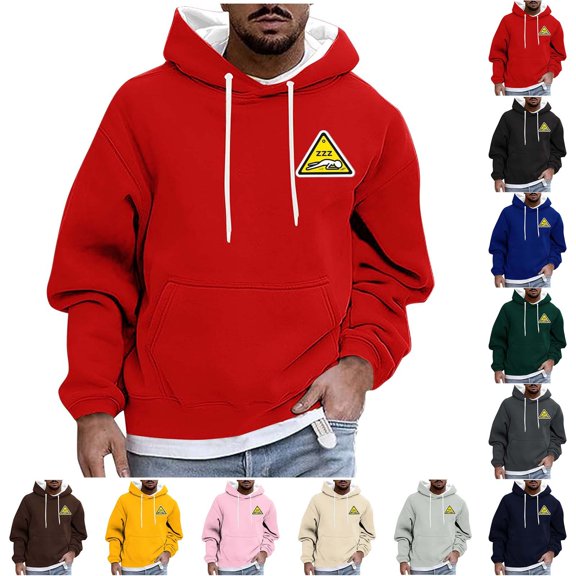 DDAPJ pyju Men's Oversized Novelty Hoodie Long Sleeve Drop Shoulder Hooded Sweatshirts Loose Casual Pullover Tops Dark Gray L