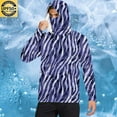 thumbnail image 1 of DDAPJ pyju Men's Performance Fishing Hoodie Shirt UPF 50+ Sun Protection Long Sleeve Hooded Shirts with Face Mask Dark Blue M, 1 of 6