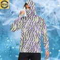 thumbnail image 1 of DDAPJ pyju Men's UV Sun Protection Hooded Camo Shirts Long Sleeve Quick-Dry Outdoor T-Shirt UPF 50+ Rash Guards Cooling Athletic Hoodies Purple L, 1 of 6