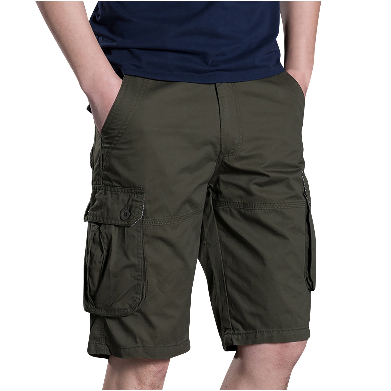 Plus Size Biker Shorts High Waisted DDAPJ Pyju Men's Relaxed Fit