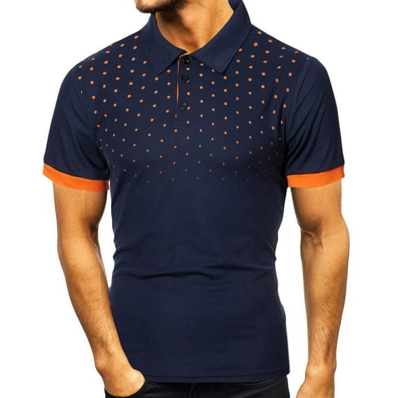 DDAPJ pyju Mens Classic Fit Golf Shirts Solid Color Short Sleeve Polo Shirt Casual Stand Up Collar Muscle Tee Lightweight Stretch Athletic Shirt