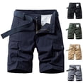 thumbnail image 1 of DDAPJ pyju Mens Cotton Cargo Shorts Lightweight Multi Pocket Work Shorts Summer Casual Hiking Shorts Outdoor Fishing Camping Walking Shorts Sales Today Clearance Gray M, 1 of 4